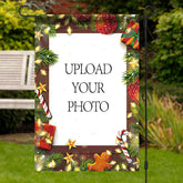 Lofaris Personalized Wood Lights Christmas House Garden Flag